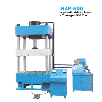 500Ton 4-Post Hydraulic Press with Top Block (EX-IMPORT 8-12 weeks)