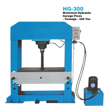 300Ton Motorised Hydraulic Garage Press (700x1200mm table) EX-IMPORT 8-12 weeks