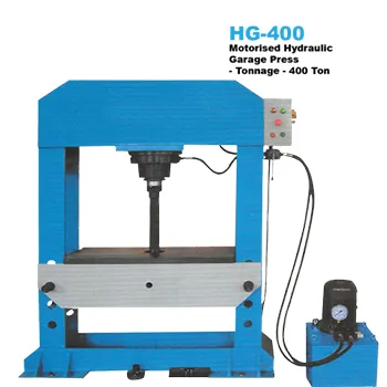400Ton Motorised Hydraulic Garage Press (800x1200mm table) EX-IMPORT 8-12 weeks