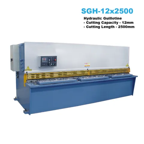 12x2500mm Hydraulic Guillotine with Estun E21 NC Back Gauge Controller