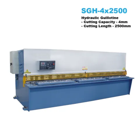 4x2500mm Hydraulic Guillotine with Estun E21 NC Back Gauge Controller