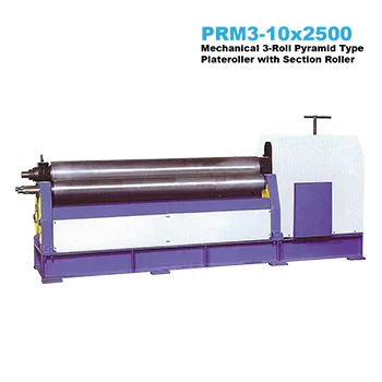 10x2500mm Mechanical Pyramid Type Plate Roller