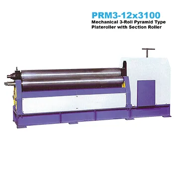 12x3100mm Mechanical Pyamid Type Plate Roller